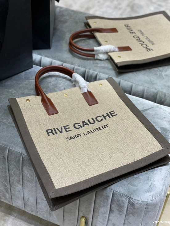 BAG N YSL AND RIVE IN GAUCHE LINEN S COTTON SHOPPING 0816
